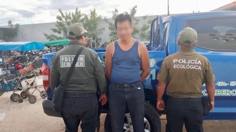 Detienen a hombre por tirar basura en Cielo Alto, Kanasín; zona había sido limpiada recientemente