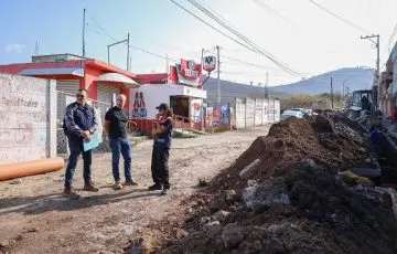 Supervisa Fito Torres obra de drenaje en Lomas del Punhuato, Morelia