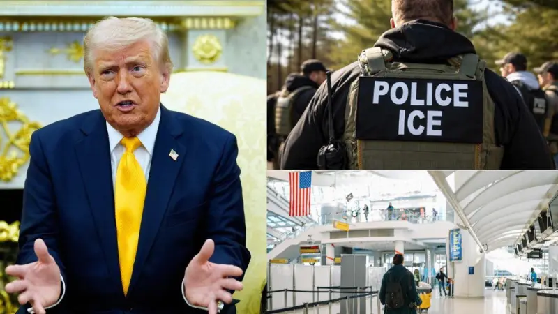 Amenaza Trump con mandar ICE a aeropuertos por bloqueo demócrata