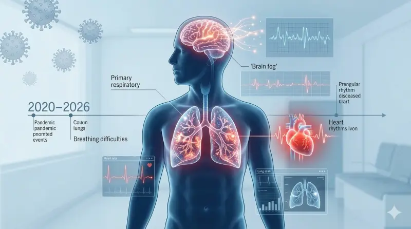 COVID-19 a seis años: Secuelas en pulmones, cerebro y corazón