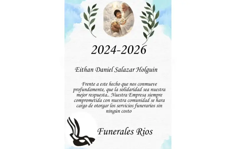 Funeraria apoya con servicio gratuito a familia de Eitan