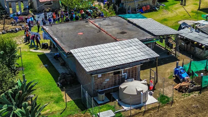 Instalan en Villa Allende 57 sistemas de captación de agua