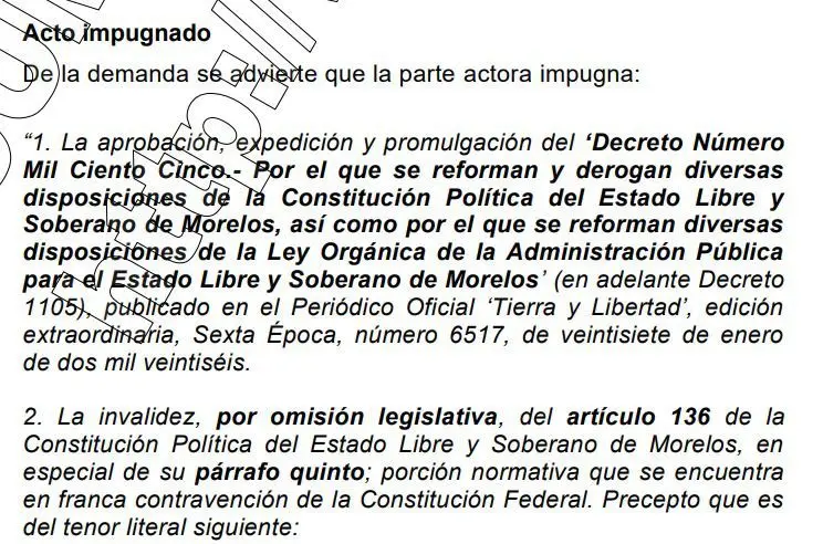 Impugna Tribunal reforma sobre inmunidad procesal de jueces