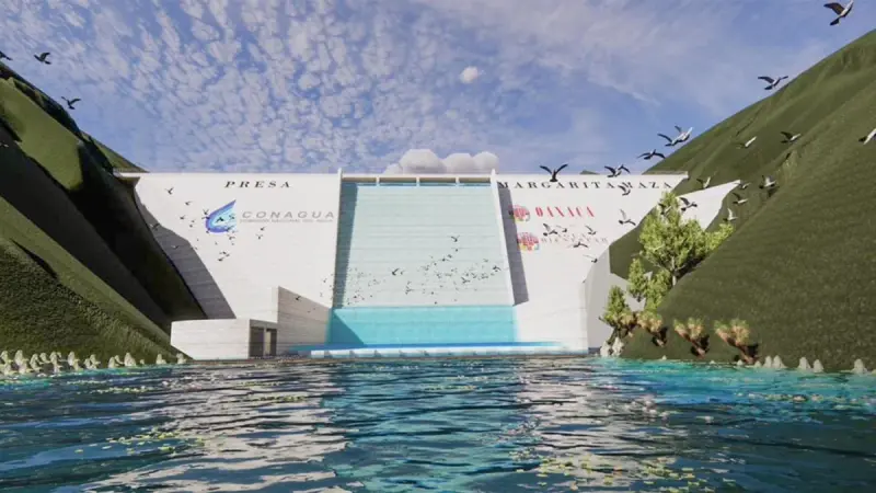 Construye Salomón Jara presa para abasto de agua por 50 años en Oaxaca