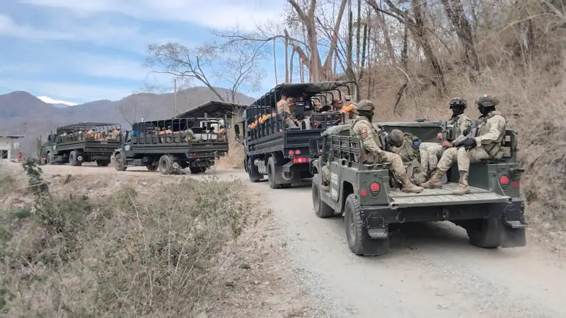 Arriban refuerzos del Ejército Mexicano a mina en Rosario