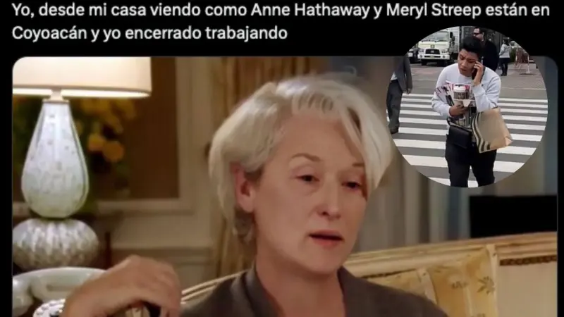 Los mejores memes de Meryl Streep y Anne Hathaway, tras su visita a México