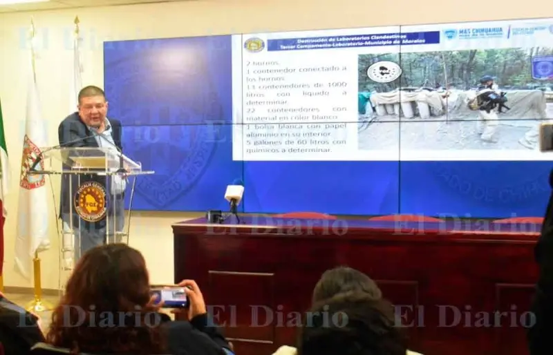 Entregan a FGR caso de narcolabotatorio