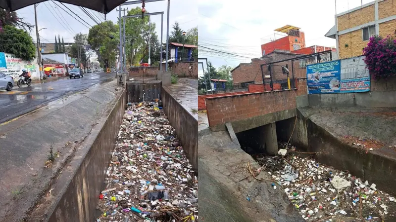 Denuncian basura en Ixtapaluca que agrava riesgo por lluvias