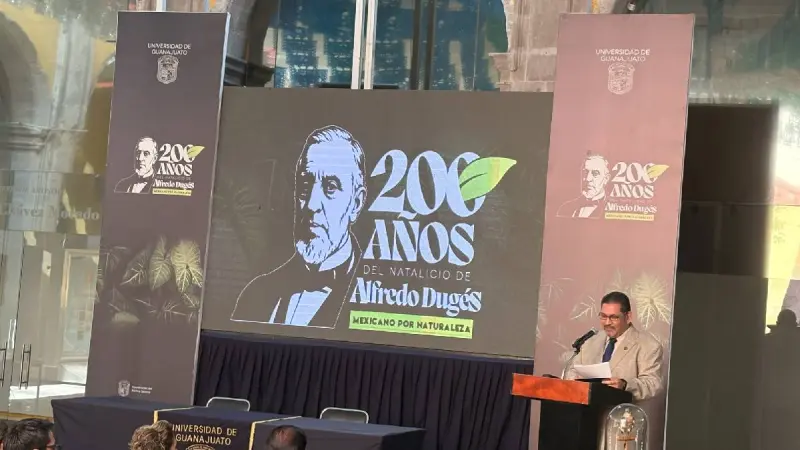 Conmemoran en Guanajuato el bicentenario del natalicio de Alfredo Dugés