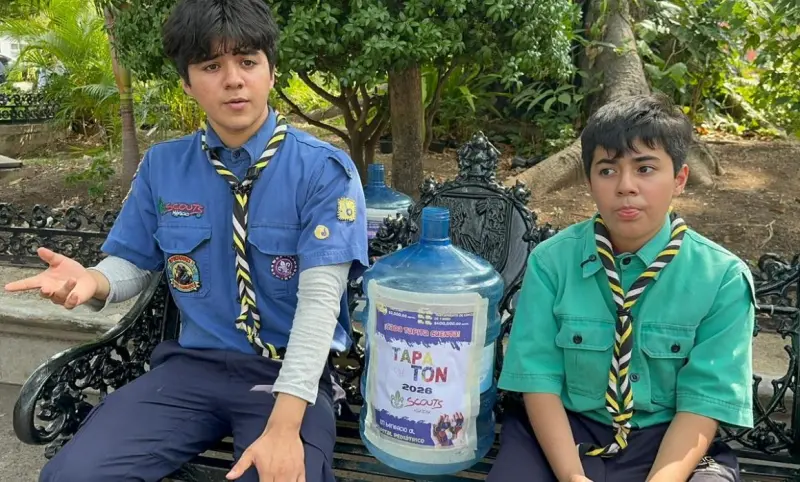 Recolectan scouts de Chiapas tapas para apoyar a niños con cáncer