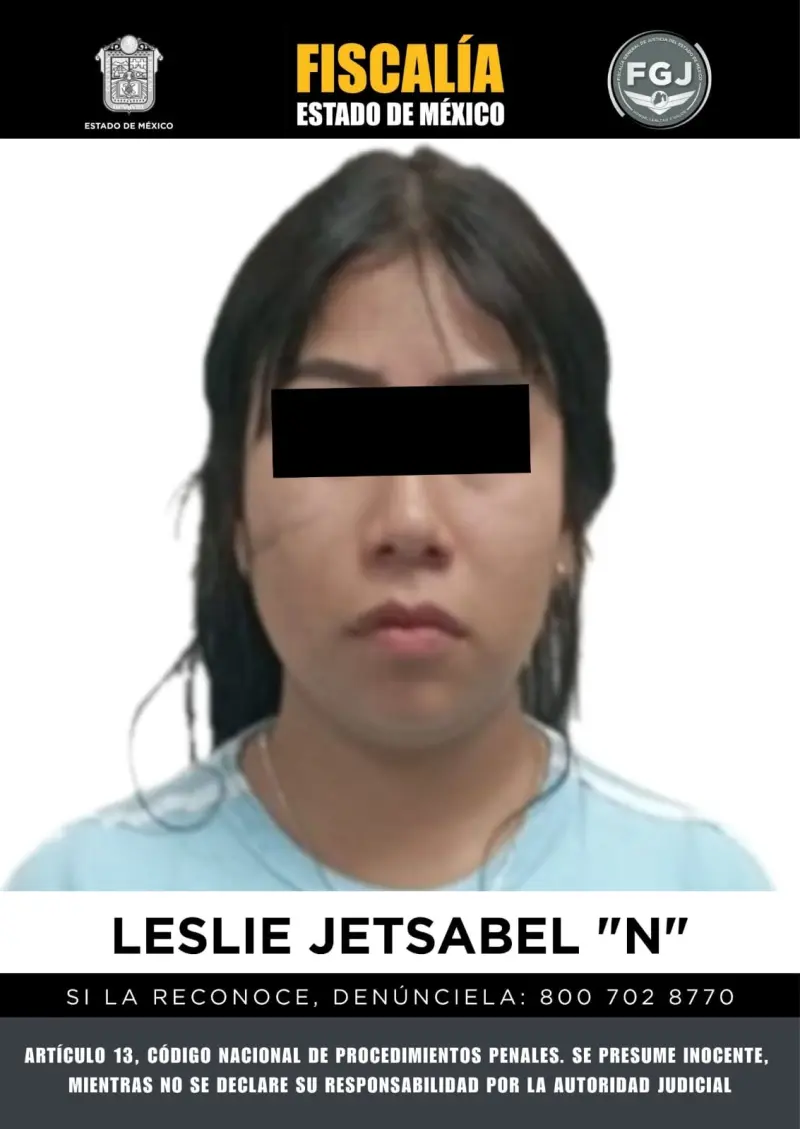 Detiene Fiscalía Edomex a mujer por triple homicidio en Valle de Chalco