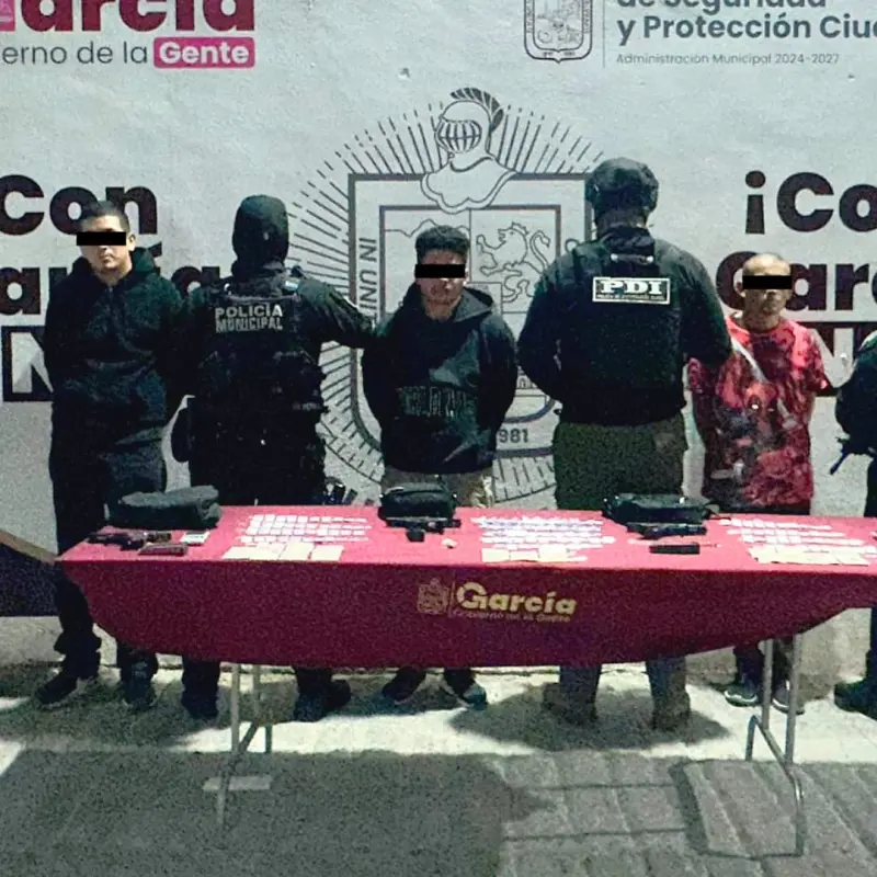 Desarticulan en García a presunta banda ligada a delitos de alto impacto