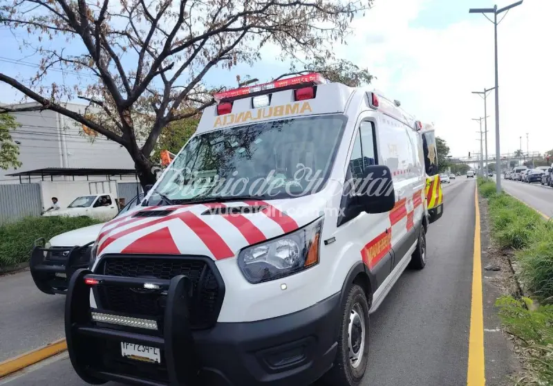 Un motociclista resultó lesionado en un accidente en la vía Umán – Mérida