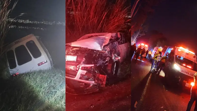 Terminan en laguna tras choque en la Chalco-Tláhuac