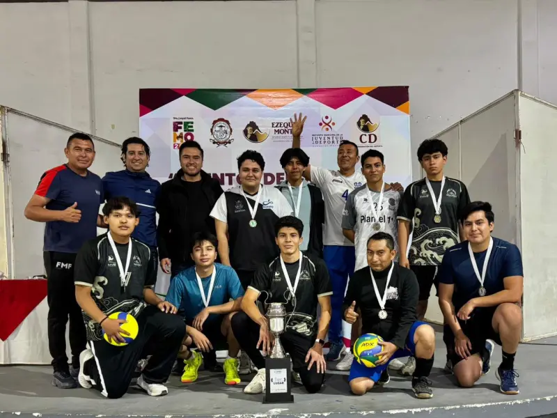 Cuadrangular de voleibol llena de energía la Feria Ezequiel Montes 2026