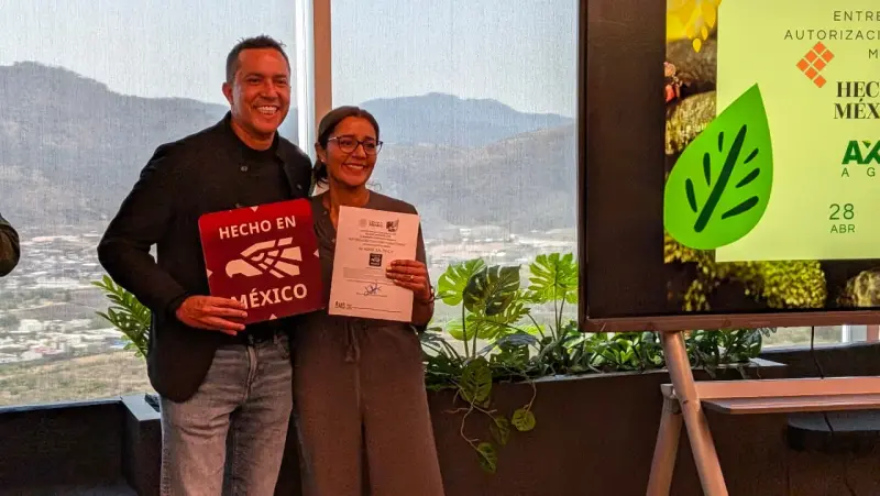 Hecho en México, distintivo que fortalece economía de empresas: Axen Agro