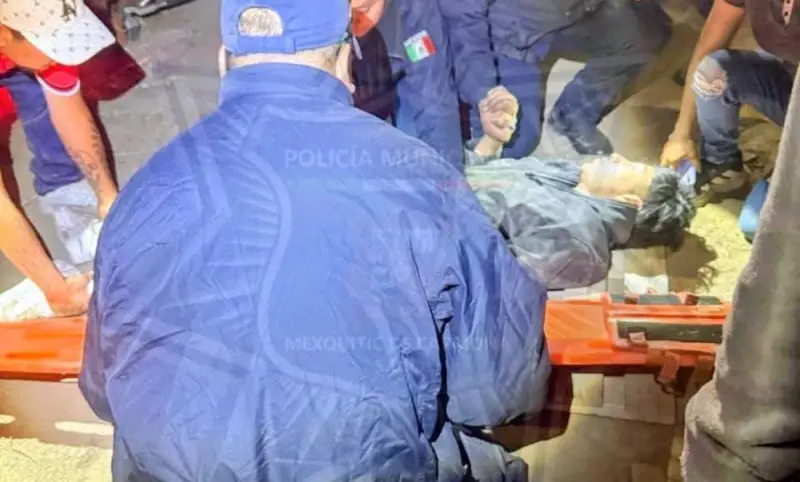 Rescatan a menor tras caída a barranco en SLP