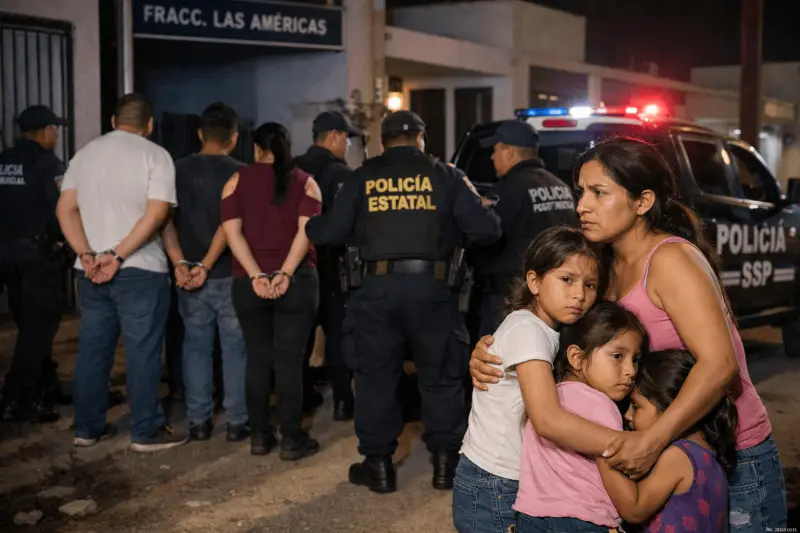 SSP de Yucatán detiene a seis personas por intento de desalojo de una madre y sus hijas en Las Américas