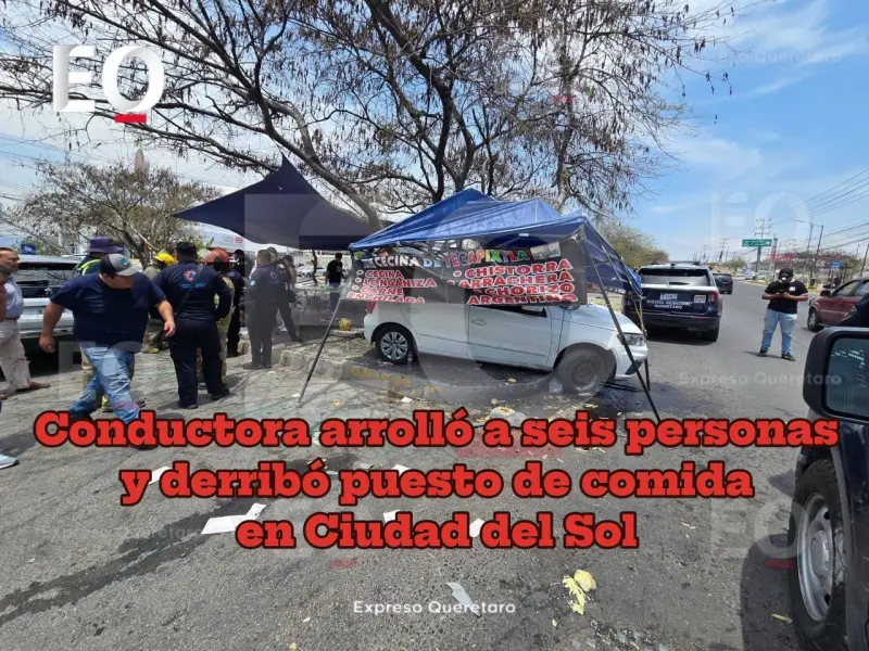 Conductora arrolló a seis personas y derribó puesto de comida en Ciudad del Sol