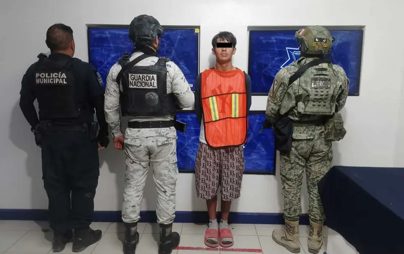 Arrestan a hombre con revólver calibre .38 especial