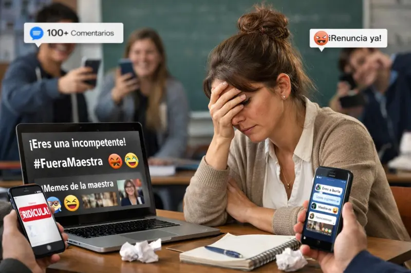El cyberbullying alcanza a los docentes: revela estudio que profesores en México también reciben acoso en redes sociales por parte de estudiantes e incluso padres de familia