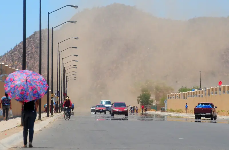 Calor y vientos fuertes en Sonora en las próximas horas; frente frío traerá posible lluvia y descenso de temperaturas en los próximos días