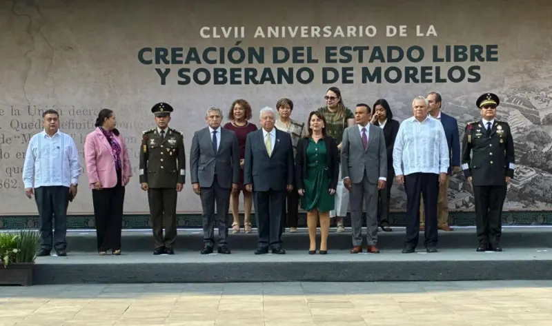 Reivindica gobernadora soberanía de Morelos en su 157 aniversario