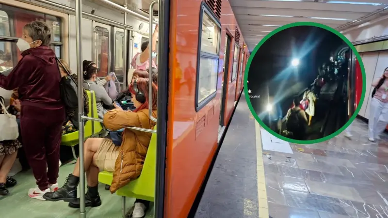 VIDEO: Usuarios caminan en túneles de la Línea 3 del Metro tras suspensión del servicio