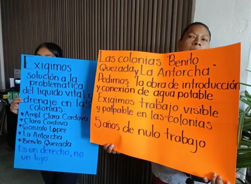Reclaman vecinos incumplimiento en suministro de agua en Ixtapaluca