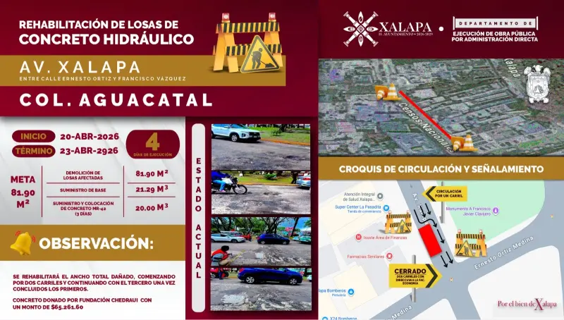 Liberada, obra en zona UV