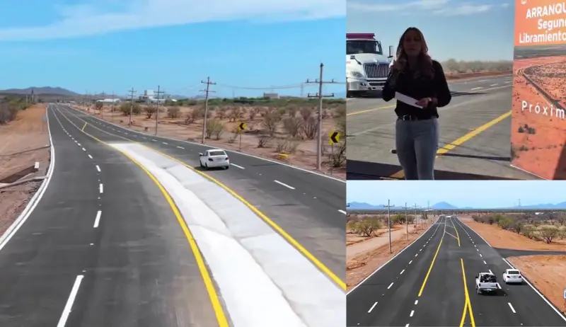 Inauguran primera etapa del Libramiento Norponiente en Hermosillo que ayudará a reducir el tráfico en la ciudad