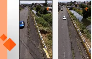 Se hunde puente del Río Grande Morelia; se rompe muro de contención