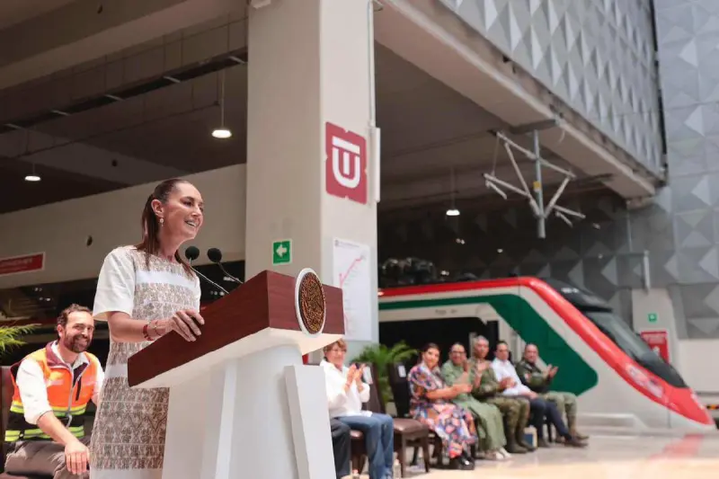 Sheinbaum inaugura el Tren Felipe Ángeles que va de CDMX al AIFA; ‘misión cumplida’, dice