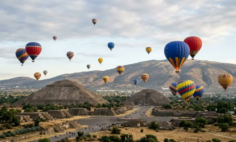 Clausuran 3 empresas de globos en Teotihuacán tras operativo de AFAC