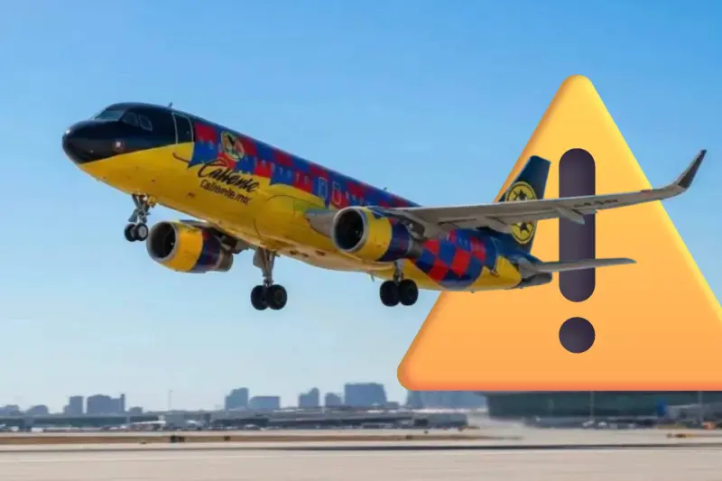 América sufre aterrizaje de emergencia por fallas en el avión