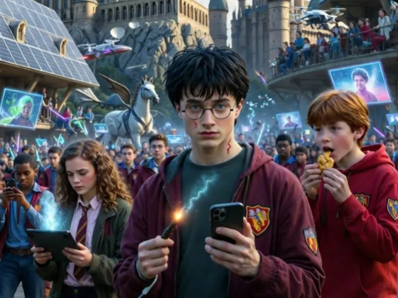Así sería la historia de Harry Potter si sucediera en la actualidad, según la IA