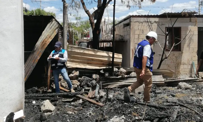 Incendio en Dzununcán: avanza atención a familias afectadas