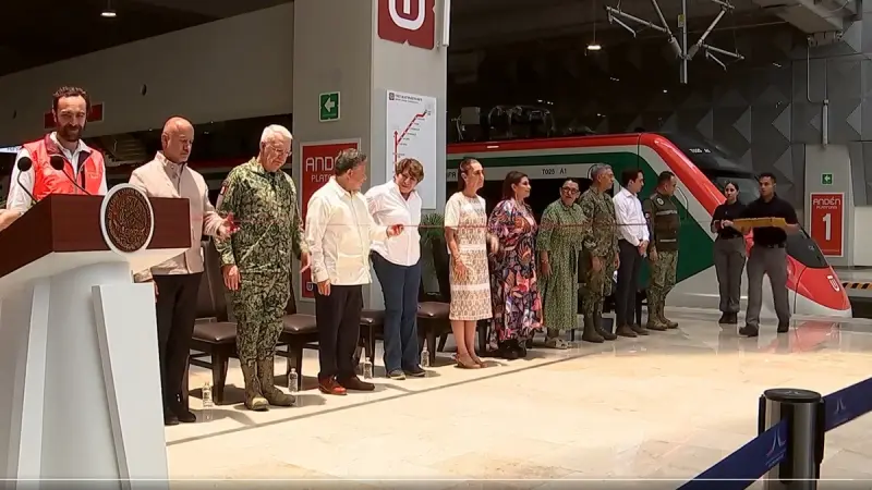 Inauguran tramo del Tren Interurbano al AIFA; Sheinbaum admite retrasos por ‘problemas sociales’