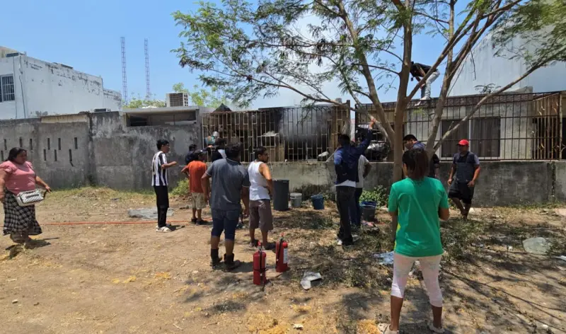 Sale ilesa adolescente, vivienda se incendia en Medellín de Bravo