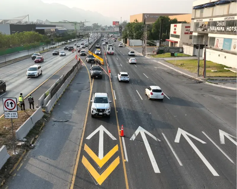 Activará Monterrey carriles reversibles en Carretera Nacional por Semana Santa
