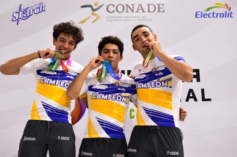 Obtiene Sinaloa medalla de oro, plata y bronce en ciclismo