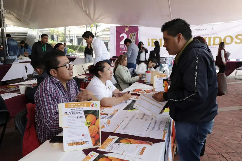 Acercan empleo en Temoaya con feria laboral y más de 200 asistentes