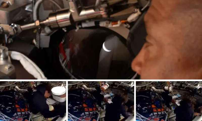 Momento viral en el sobrevuelo lunar del Artemis II fue por una Nutella que robó cámara