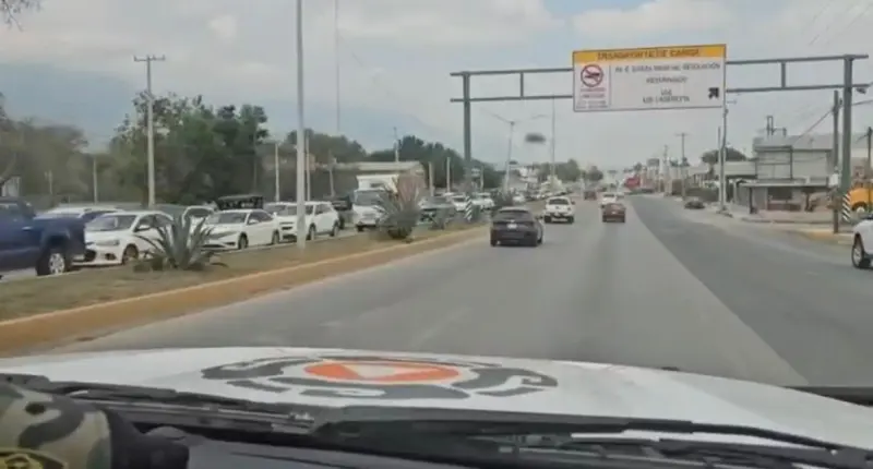 Reportan tráfico en Carretera Nacional durante Semana Santa en Nuevo León