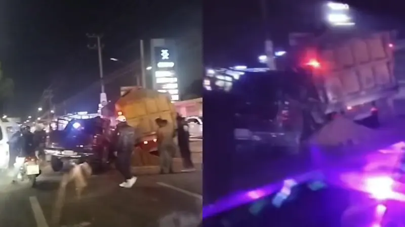 Mueren 2 en choque entre camión y camioneta en La Paz