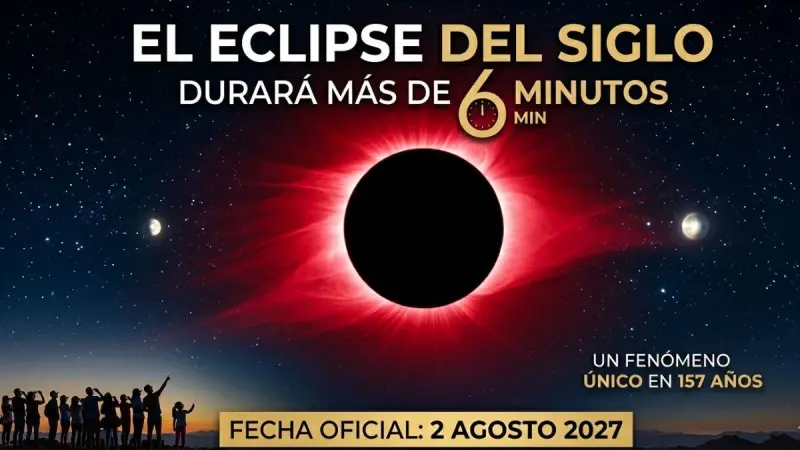El eclipse solar más largo del siglo ya tiene fecha oficial y durará más de 6 minutos: ¿Cómo ver el fenómeno que no volverá a repetirse hasta dentro de 157 años?