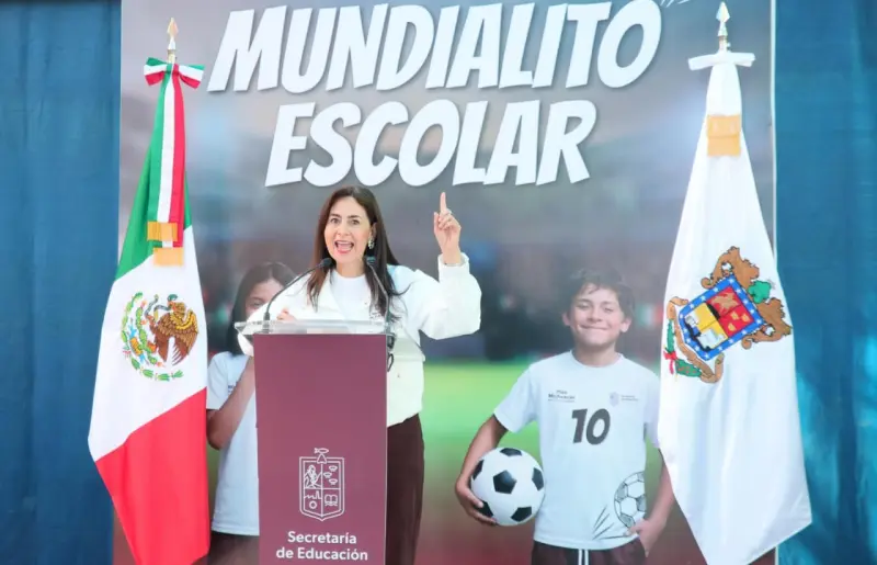 Con el Mundialito escolar, estamos dejando huella: Gaby Molina