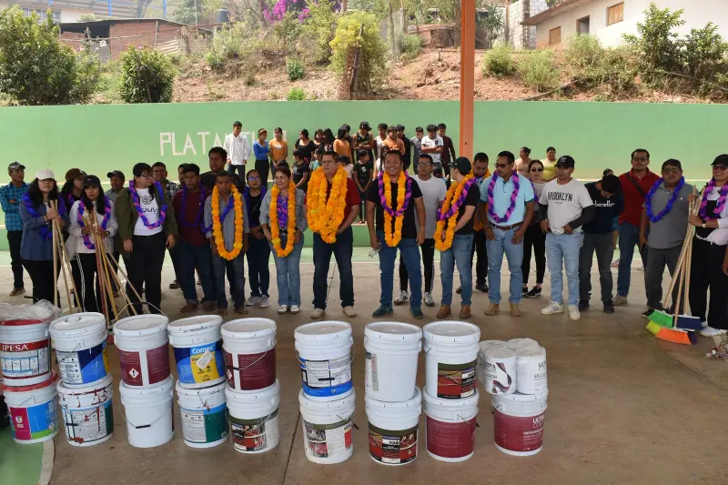 Llevan jornada de Tequios por la Paz a comunidades de Quechultenango