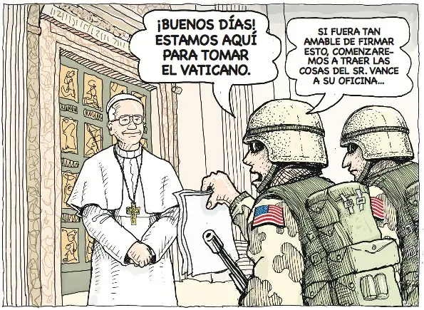 Toma EU el Vaticano e instala a JD Vance como Papa