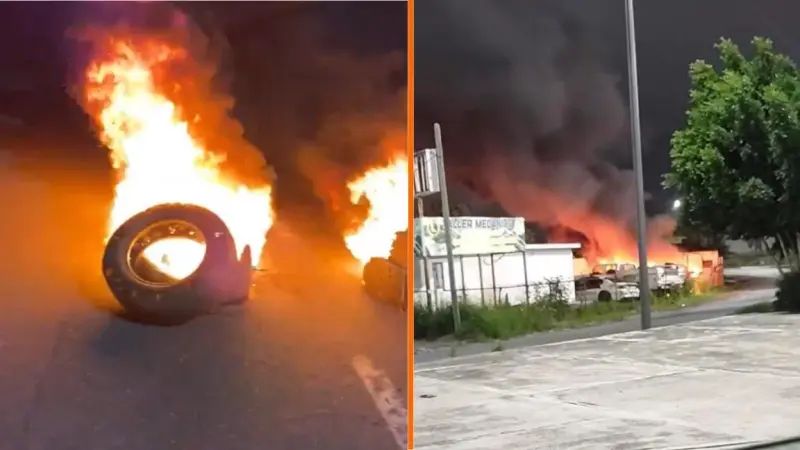 Reportan bloqueos y quema en Reynosa, tras detención de “objetivo prioritario”